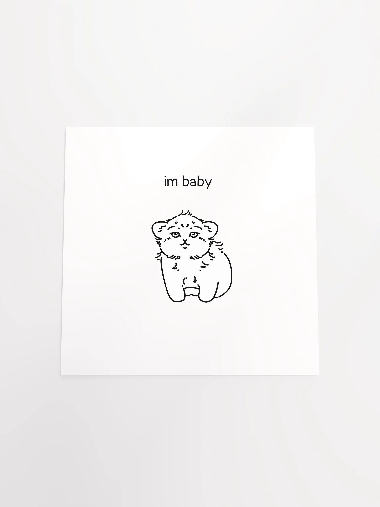 I'm Baby Manul - Matte Poster product image (4)