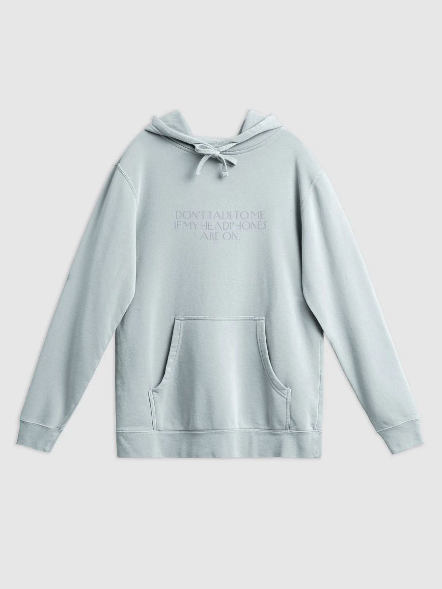 HEADPHONES ON (variant 9) printed pigment hoodie product image (7)