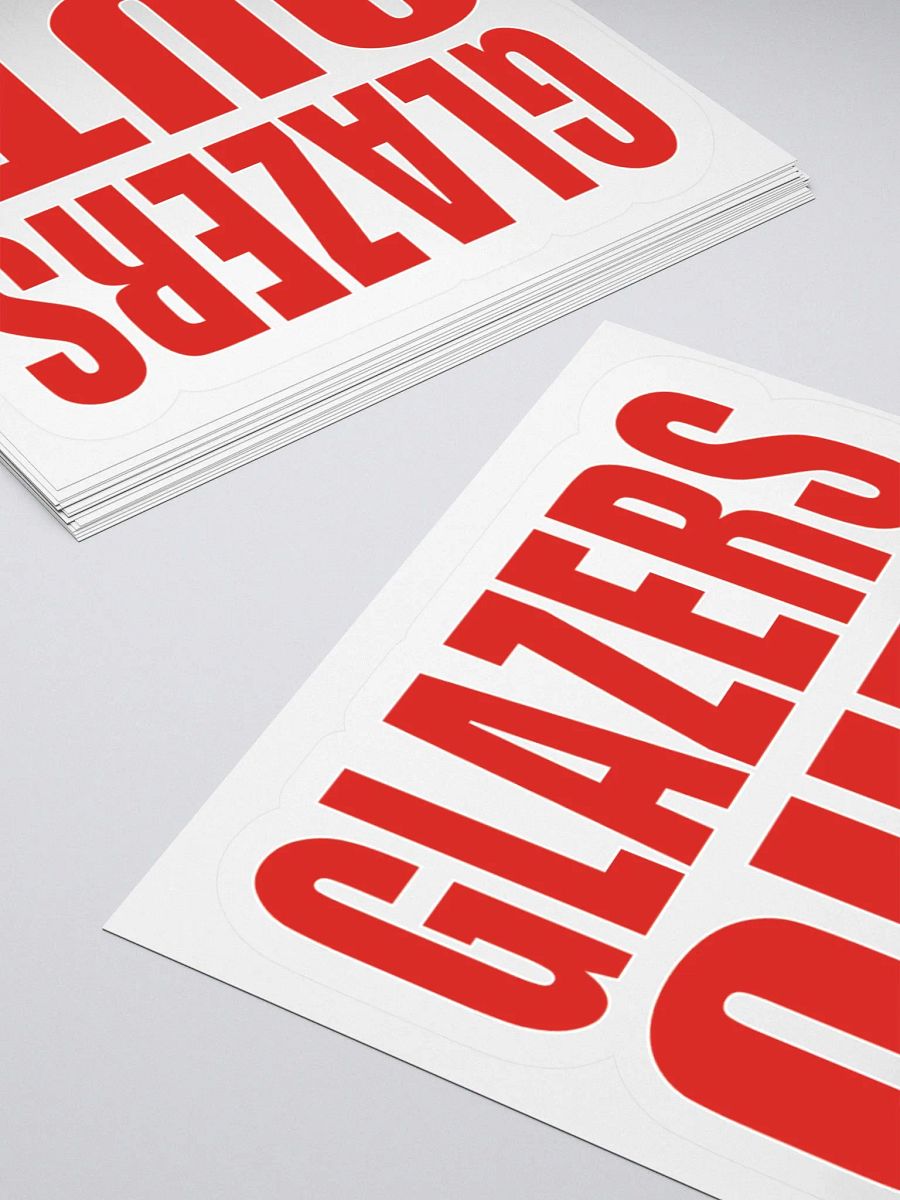Glazers Out! - Manchester United - Kiss Cut Stickers product image (4)