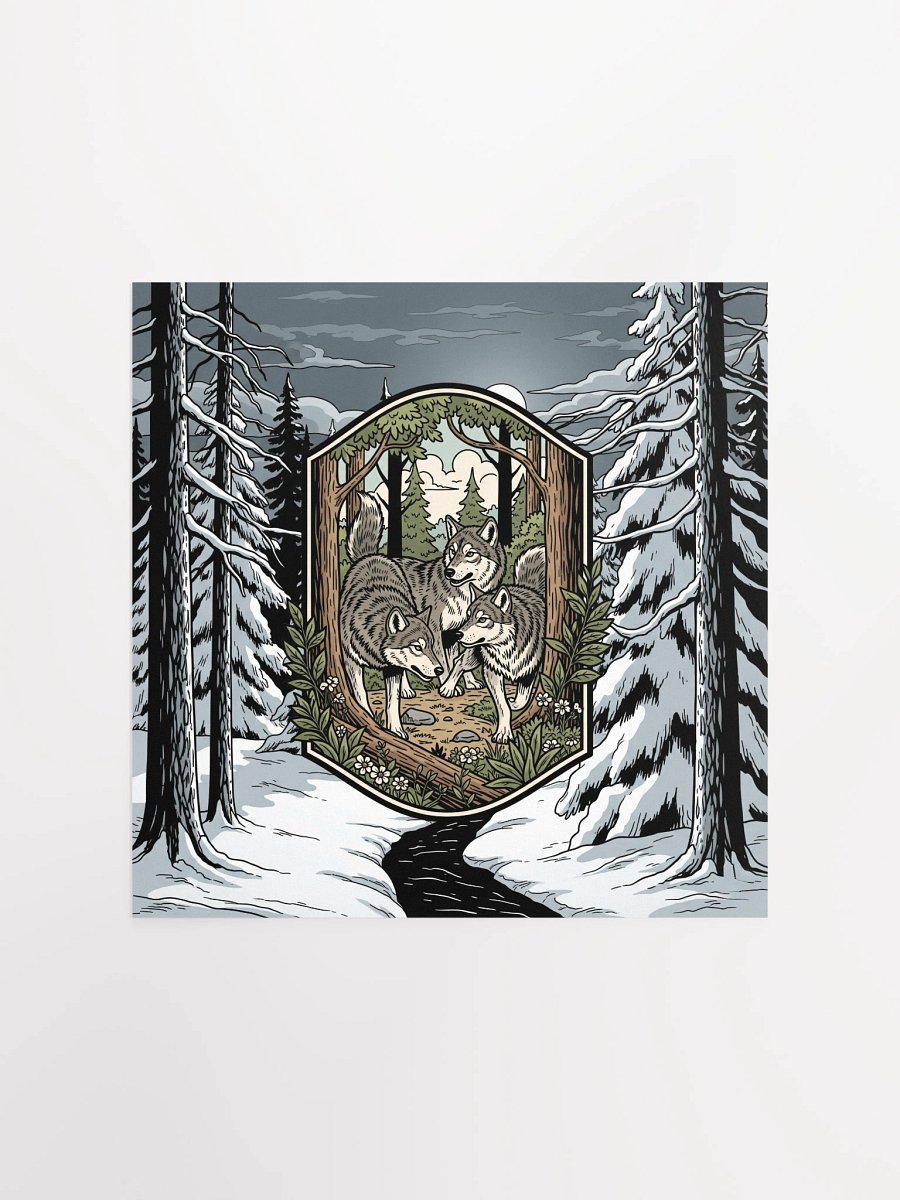 peaceful wolf poster product image (3)