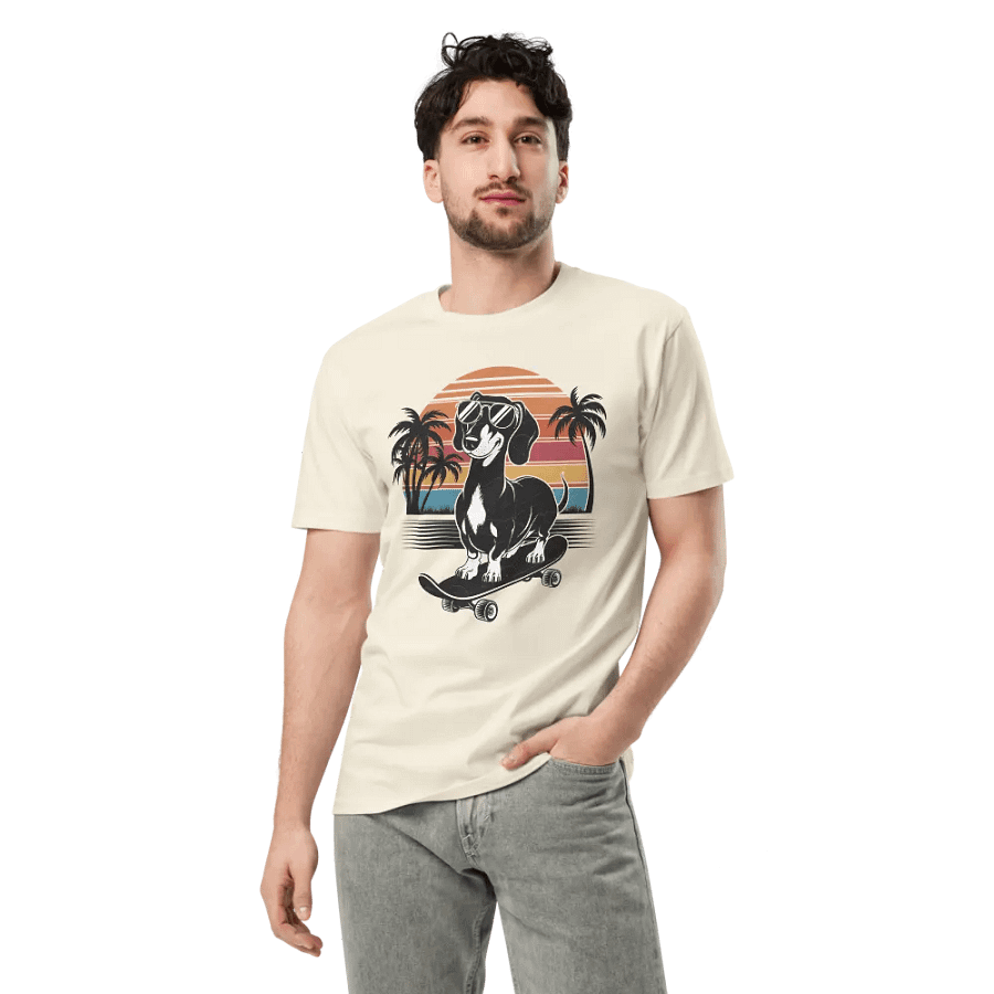 Doxie on a Skateboard T-Shirt product image (32)