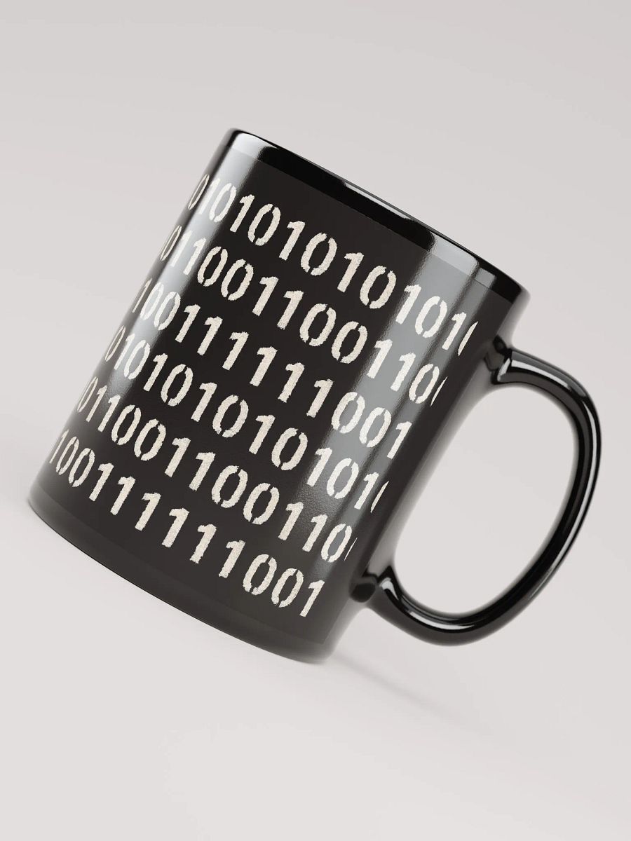 Black Binary Code Data Mug product image (4)