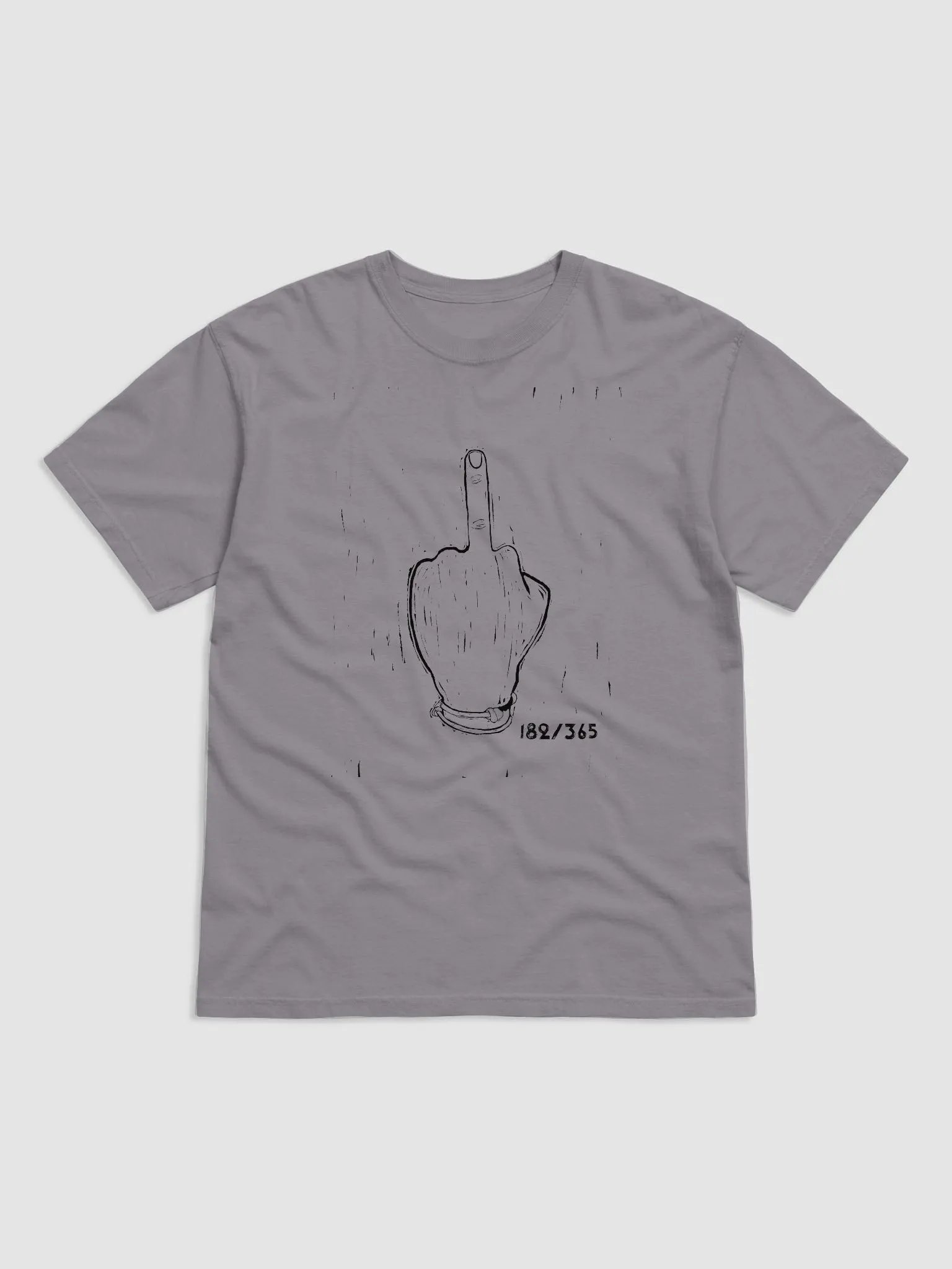 Linocut eff off shirt product image (1)