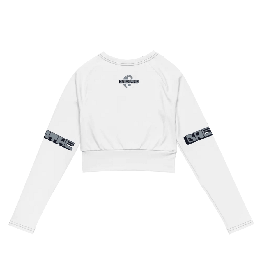 Breathe Recycled Long Sleeve Crop Top – Sustainable Style, Mindful Living product image (7)
