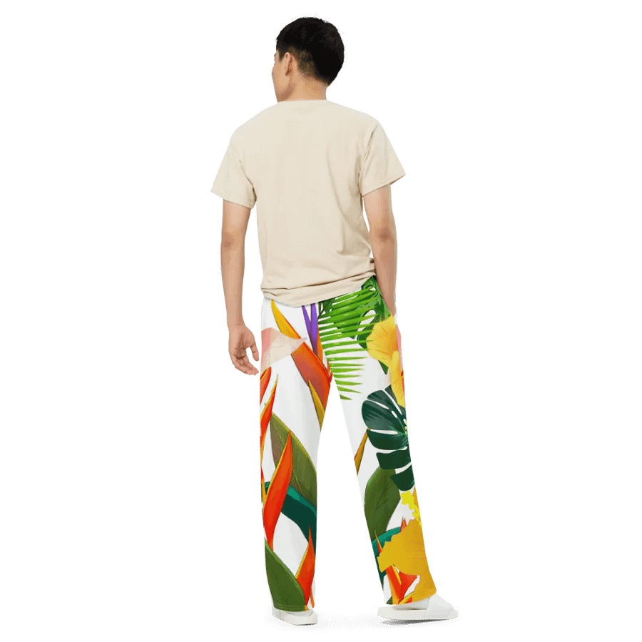 Tropical Paradise Unisex Wide-Leg Pants product image (5)