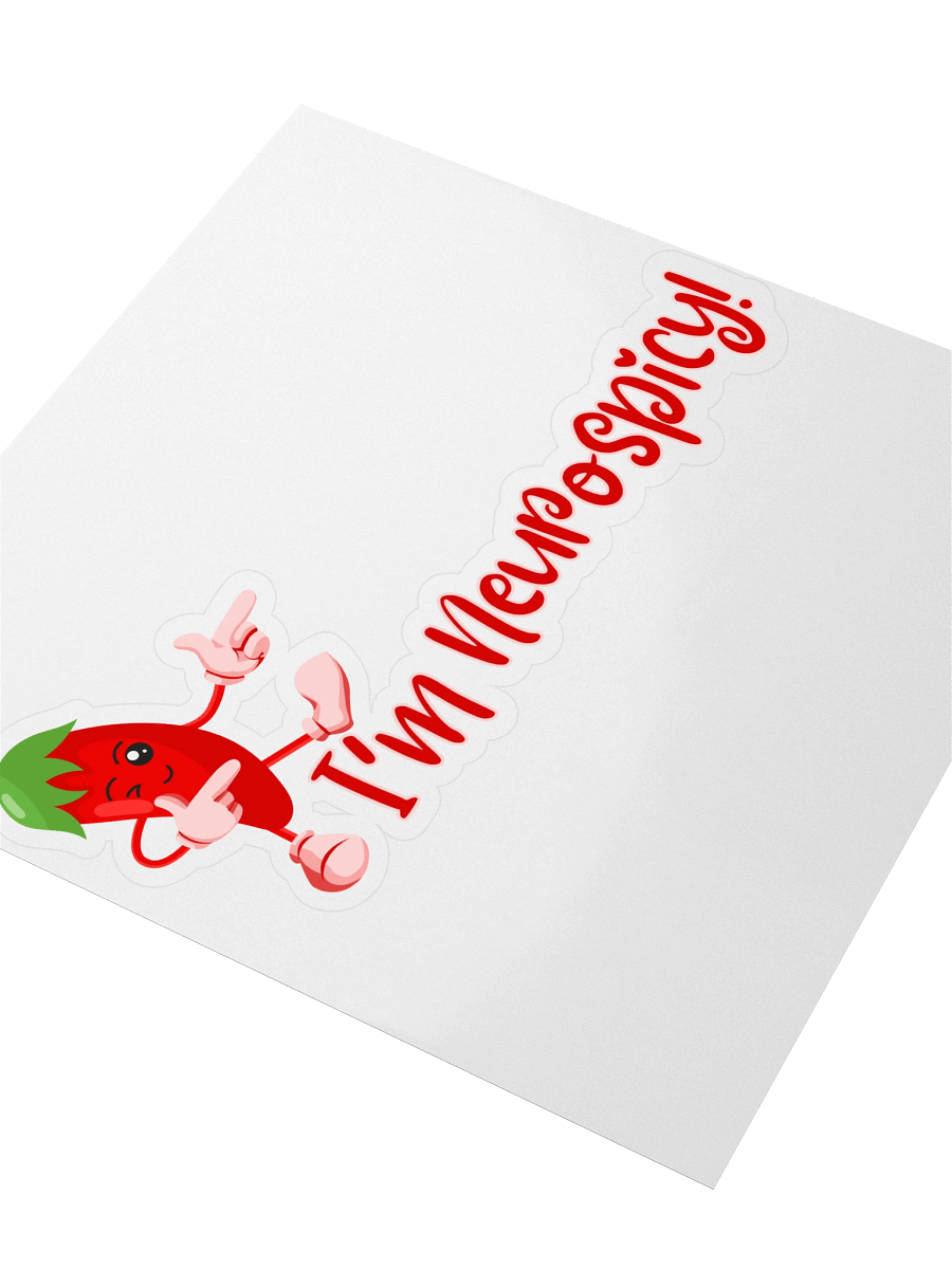 Large I'm Neurospicy! Sticker product image (3)