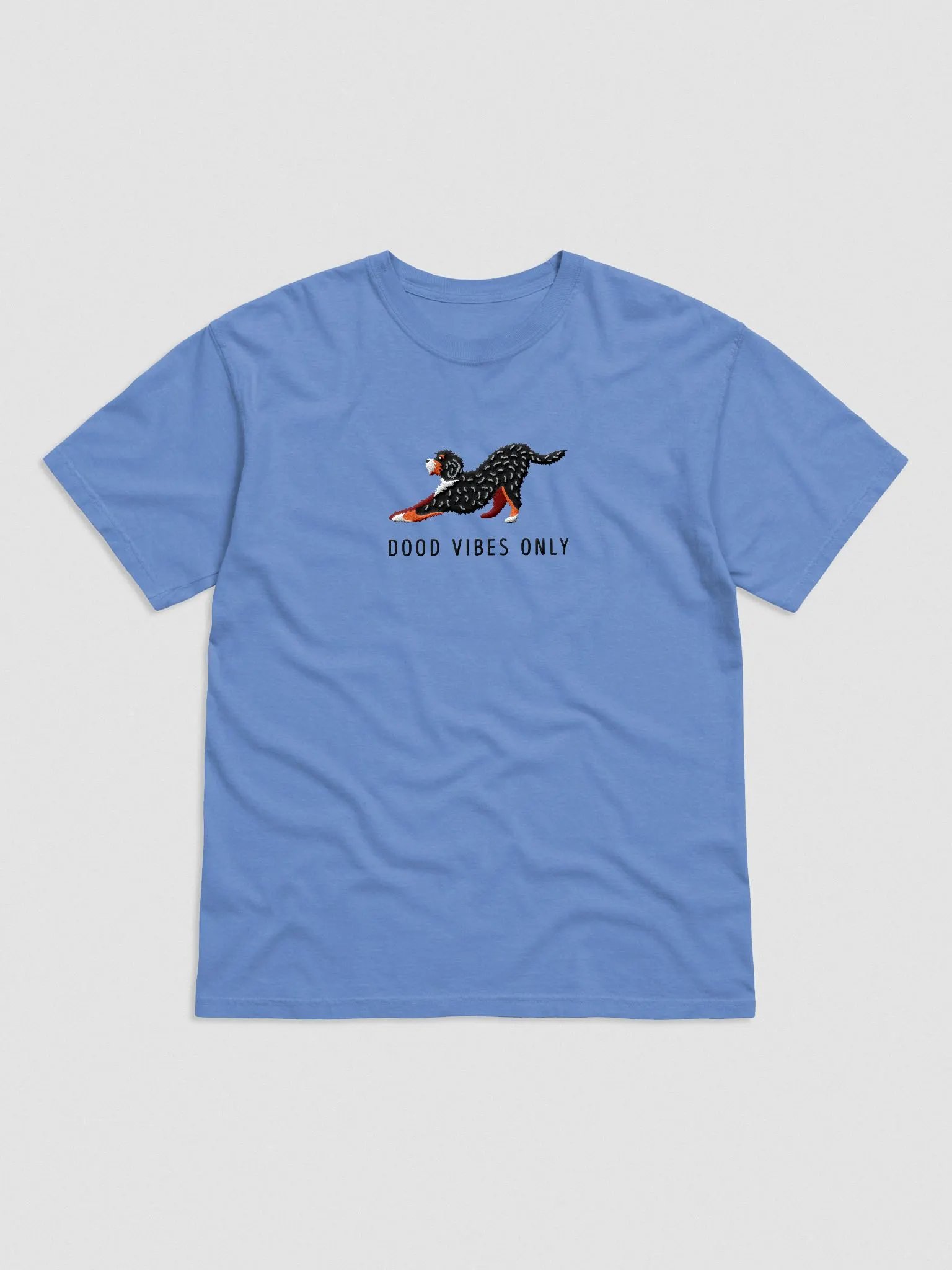 Dood Vibes Only T-Shirt(Embroidered) of a Bernedoodle product image (4)