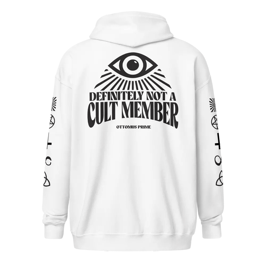 Definitely Not A Cult Member Hoodie (White) product image (2)