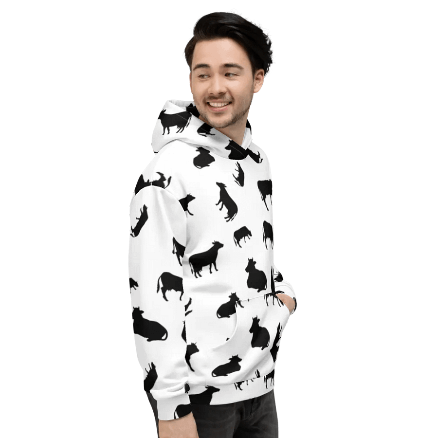 COW PATTERN UNISEX HOODIE product image (5)