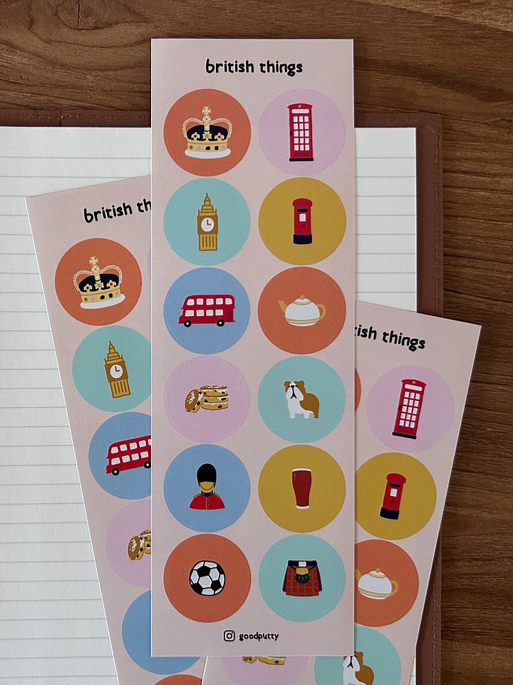 Sticker Sheet - British Things product image (2)