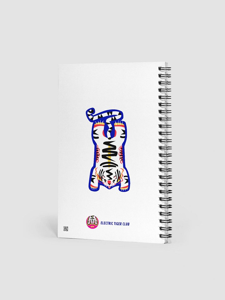 White and Blue Tiger Notebook product image (2)