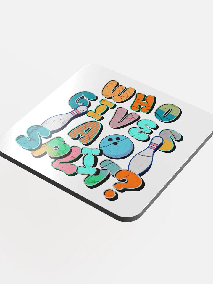 Who Gives A Split? Bowling Personality Coaster Set product image (1)