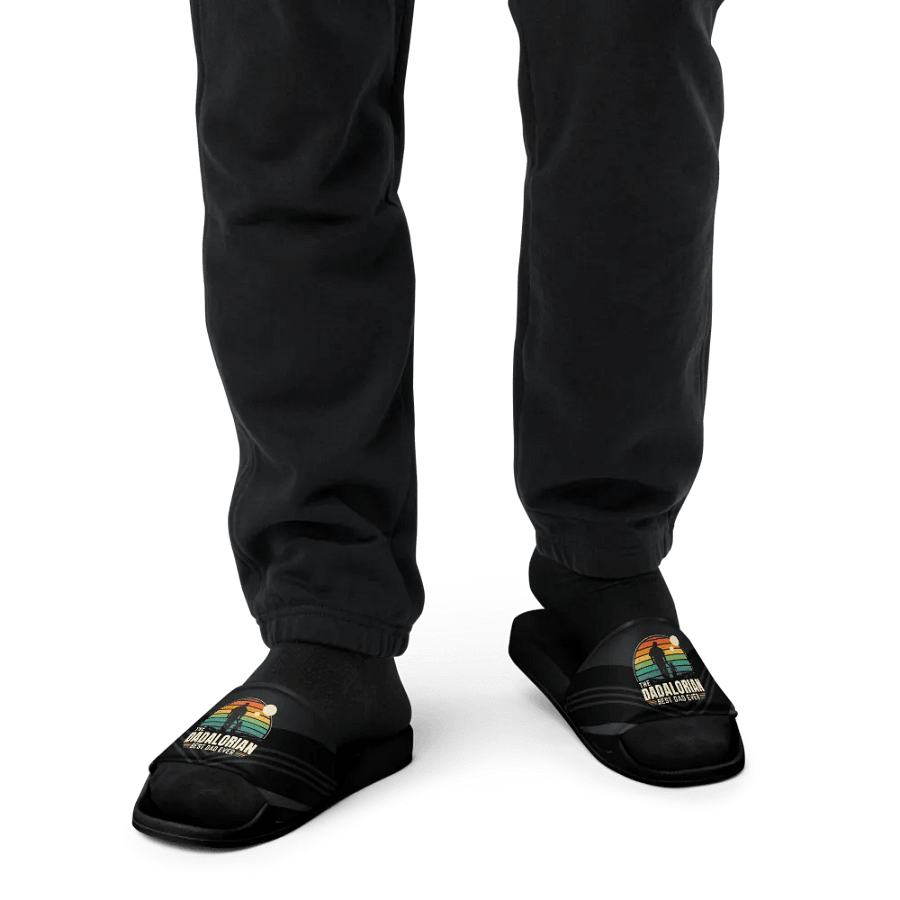 Sunset Dadalorian Best Dad Ever - Men's Slides product image (9)