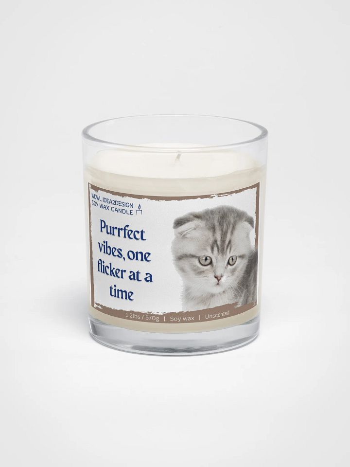 Scottish Fold Cat Lover Best Gift, Large Capacity, Great Value & Eco-Friendly Candle – 1.2 lbs of Pure Serenity product image (1)
