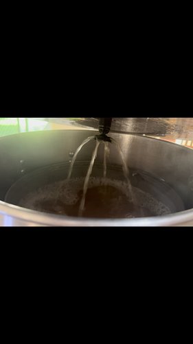 Testing Sergeant Sparge Head on this batch. Working very well and holding up to the heat. Dunkelweizen with W-68 #homebrew #b...