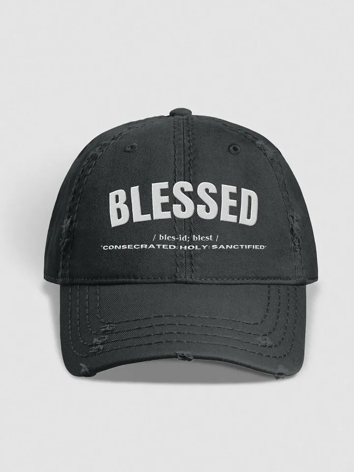 "BLESSED" Distressed Dad Hat product image (1)
