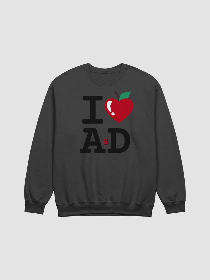 I Heart AD Sweatshirt (Black Letters) product image (5)
