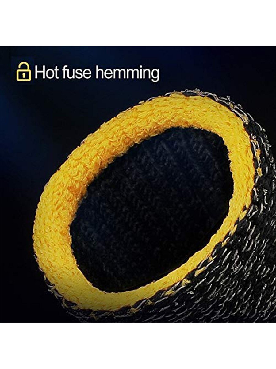 Finger Sleeves for Mobile Gaming ,PUBG, Free Fire Anti-Slip ( 4 CM Black ) Pack of 20 product image (4)
