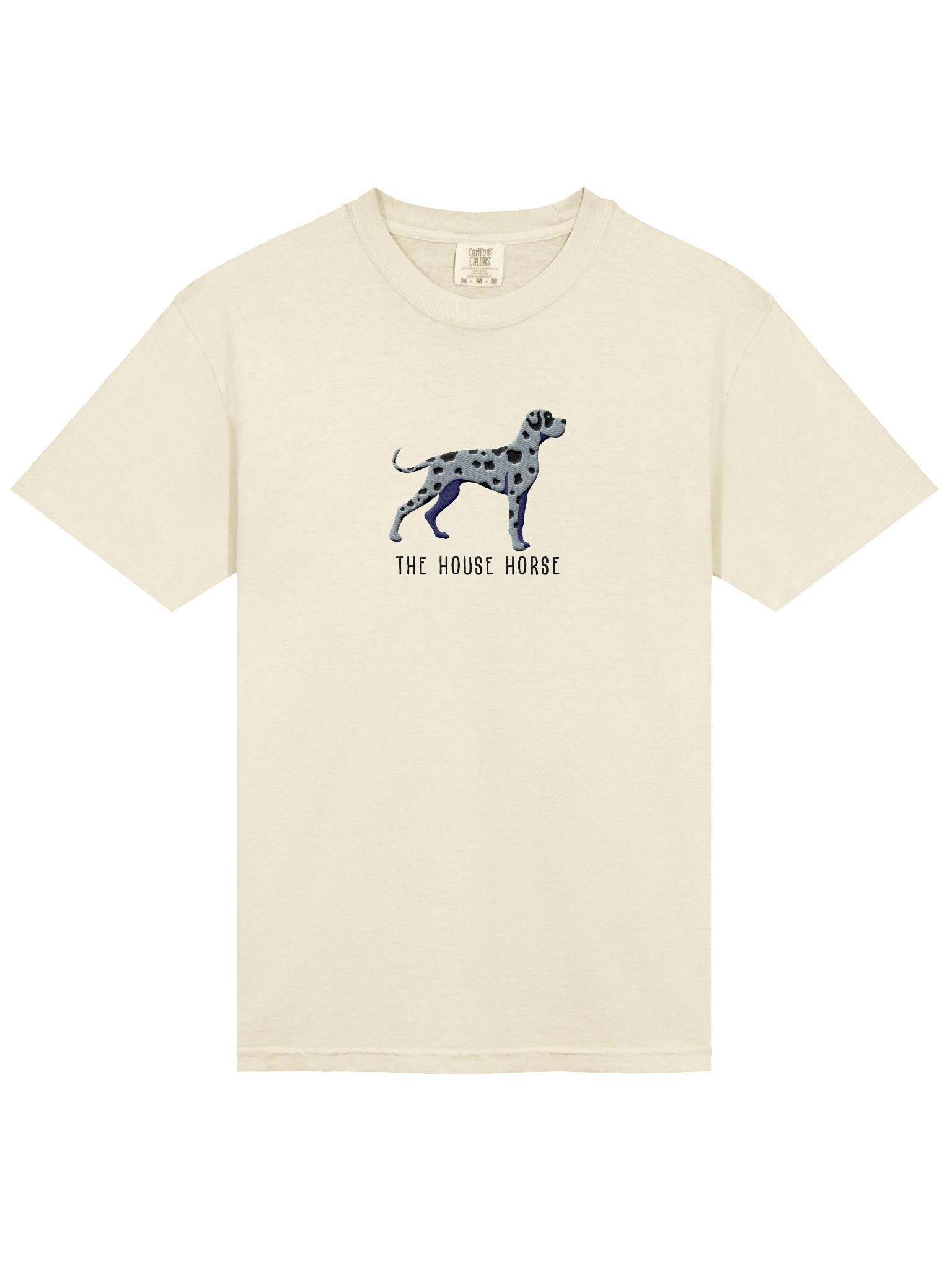 The House Horse T-Shirt(Embroidered) of a Great Dane(Blue Merle) product image (43)