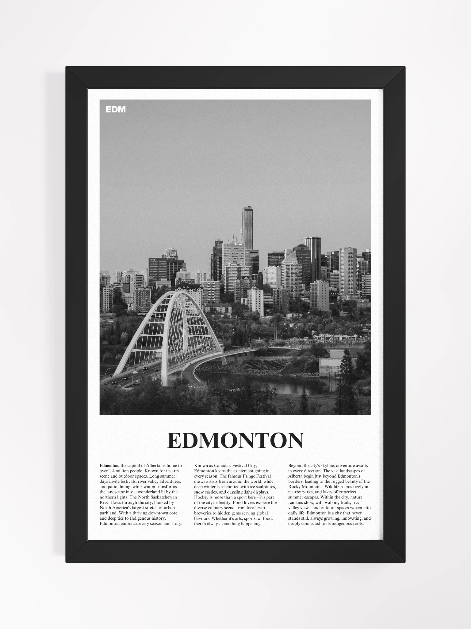 Edmonton 02 Newspaper Poster | Framed product image (5)