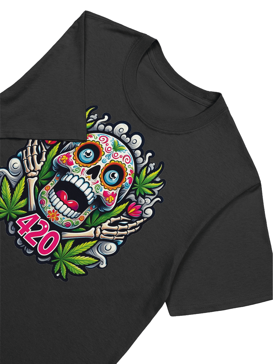 Sugar Skull Art - 420 Blaze T-Shirt product image (15)