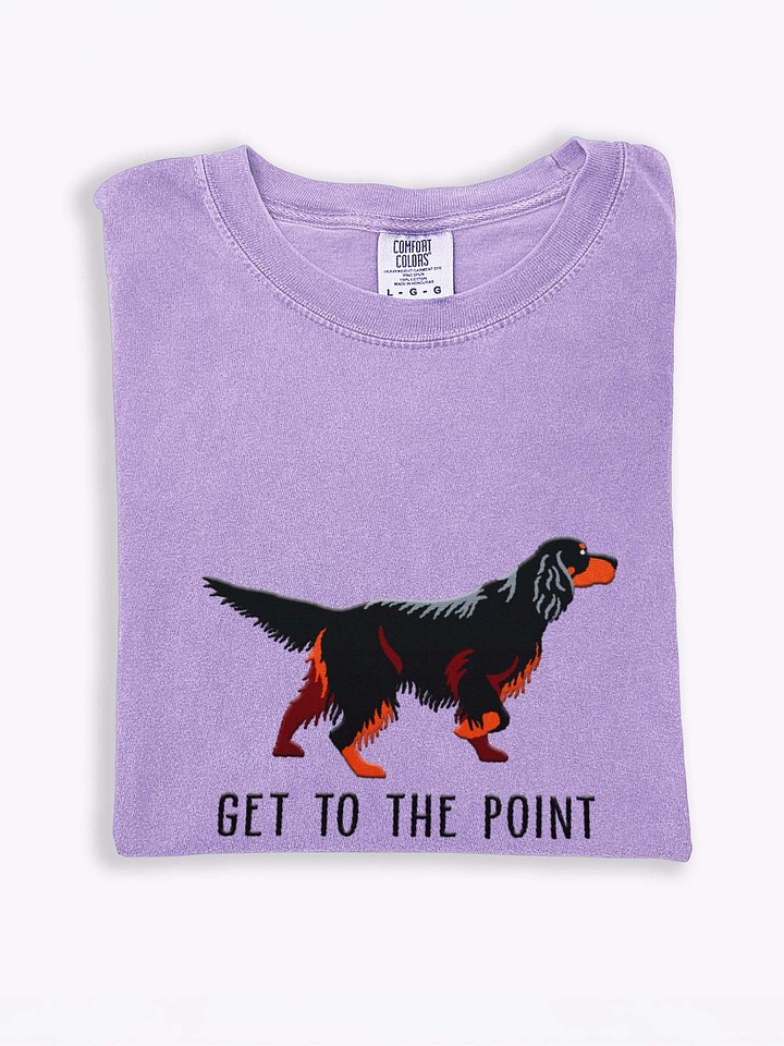 Get to the Point T-Shirt(Embroidered) of a Gordon Setter product image (1)