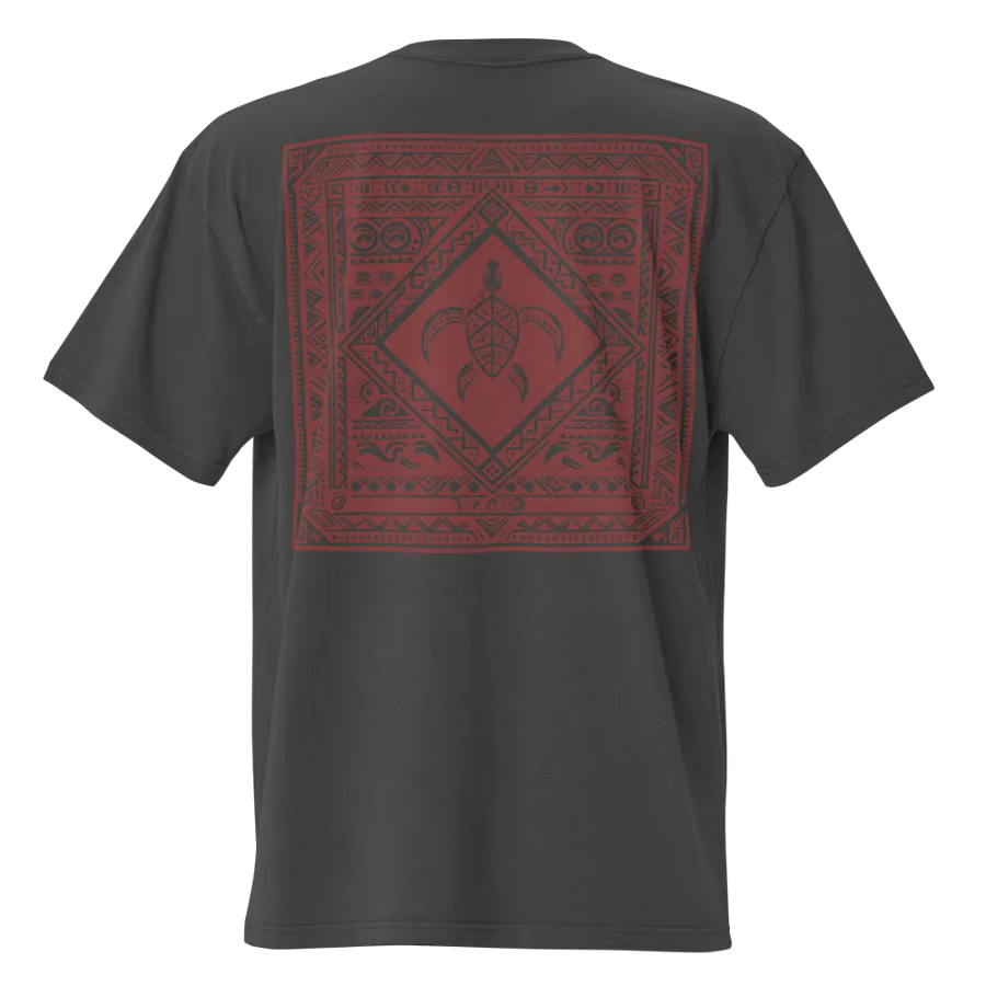 VACIO Tribal Turtle Premium Oversized Faded T-Shirt product image (1)