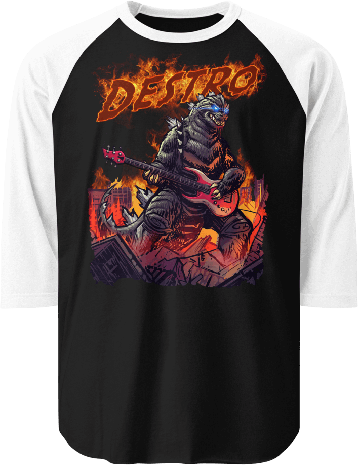 Baseball Raglan - Rock Zilla product image (1)