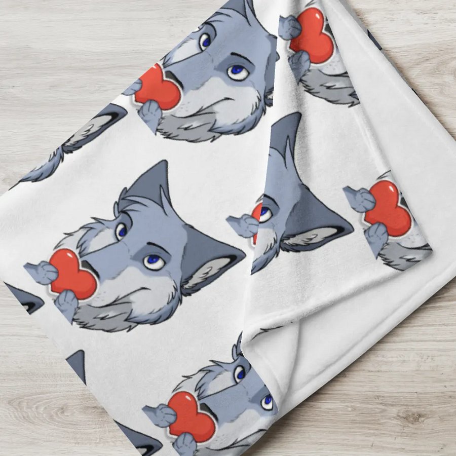 Heart spam throw blanket product image (17)