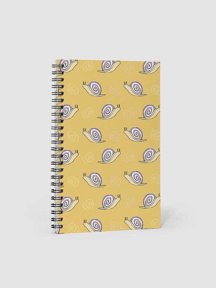 Snail Doodles Pattern Notebook, Yellow product image (1)