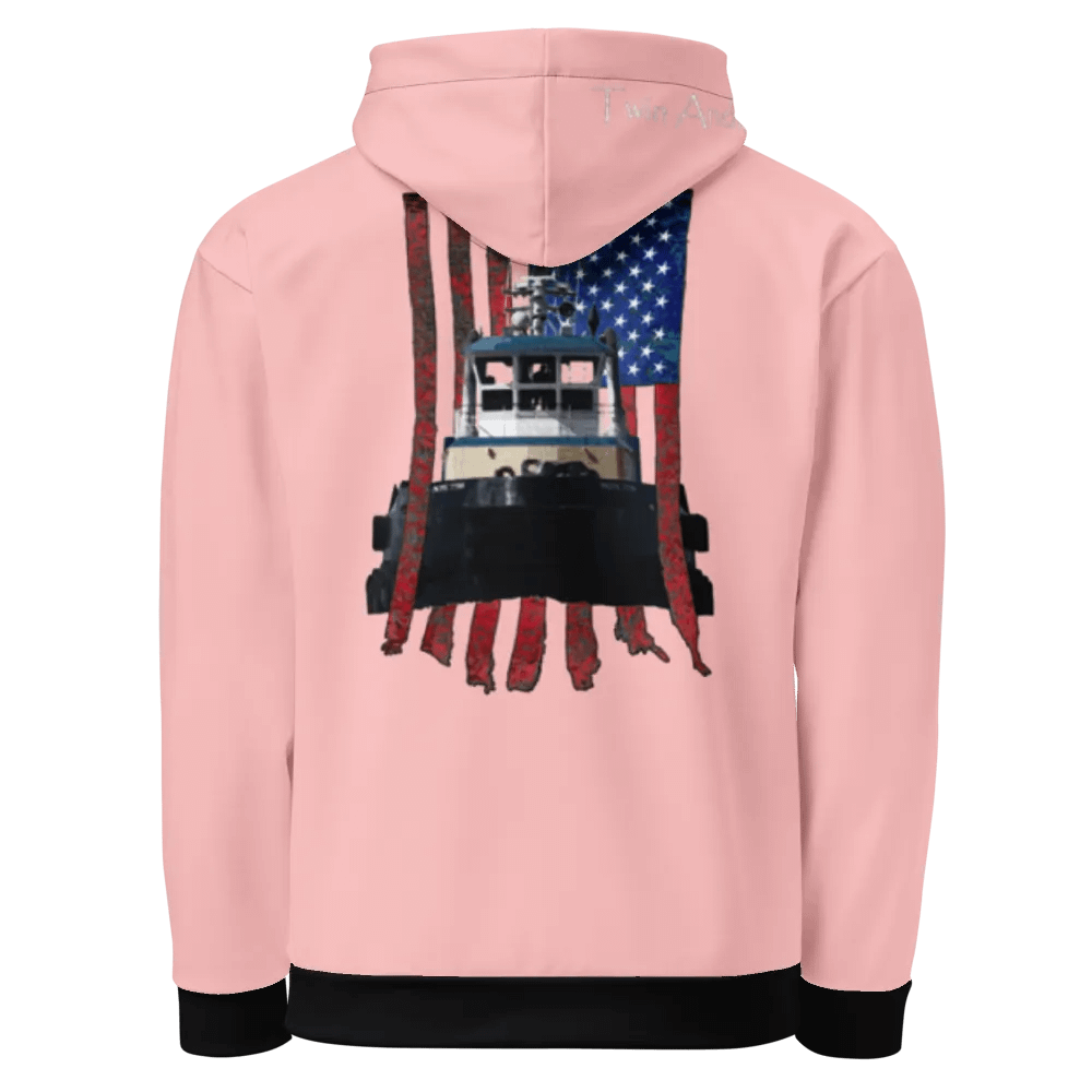 Pink Pacific Titan tug & CE Flage Hoodie product image (4)