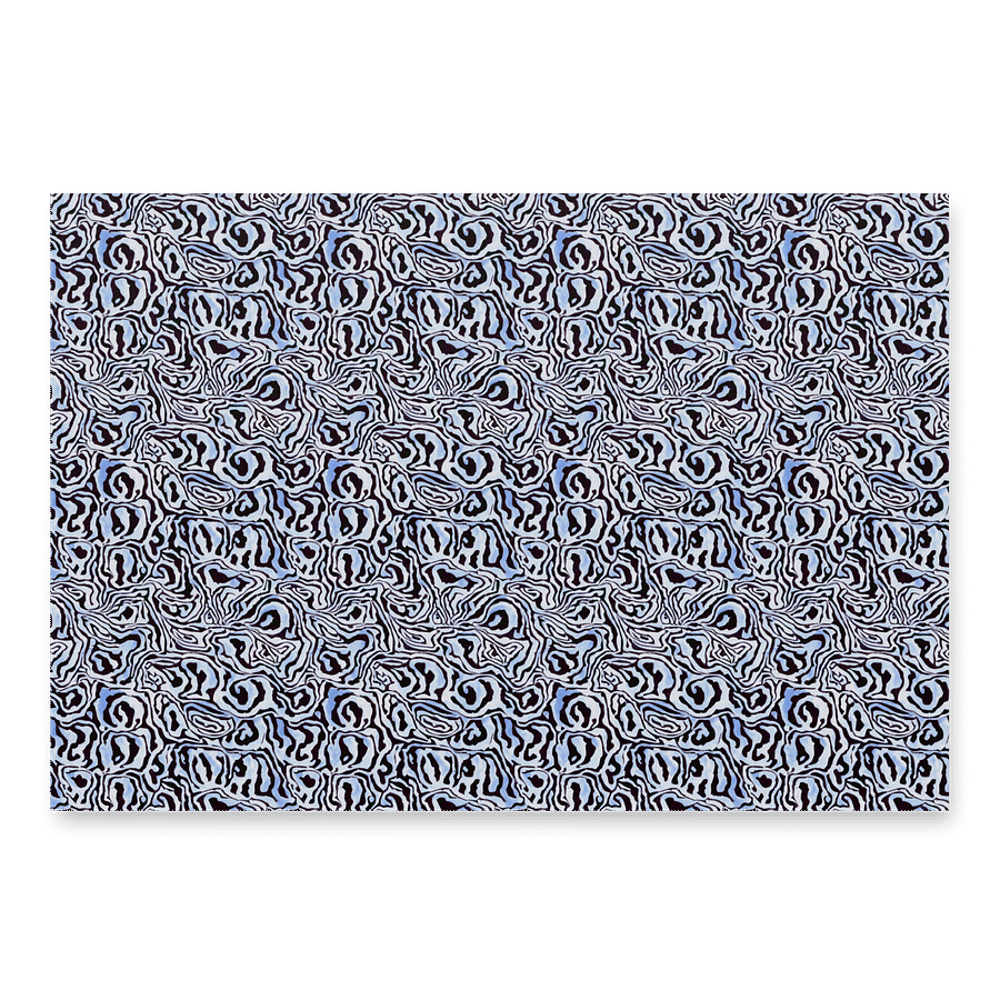 Blue Black Snake Pattern Paper product image (3)