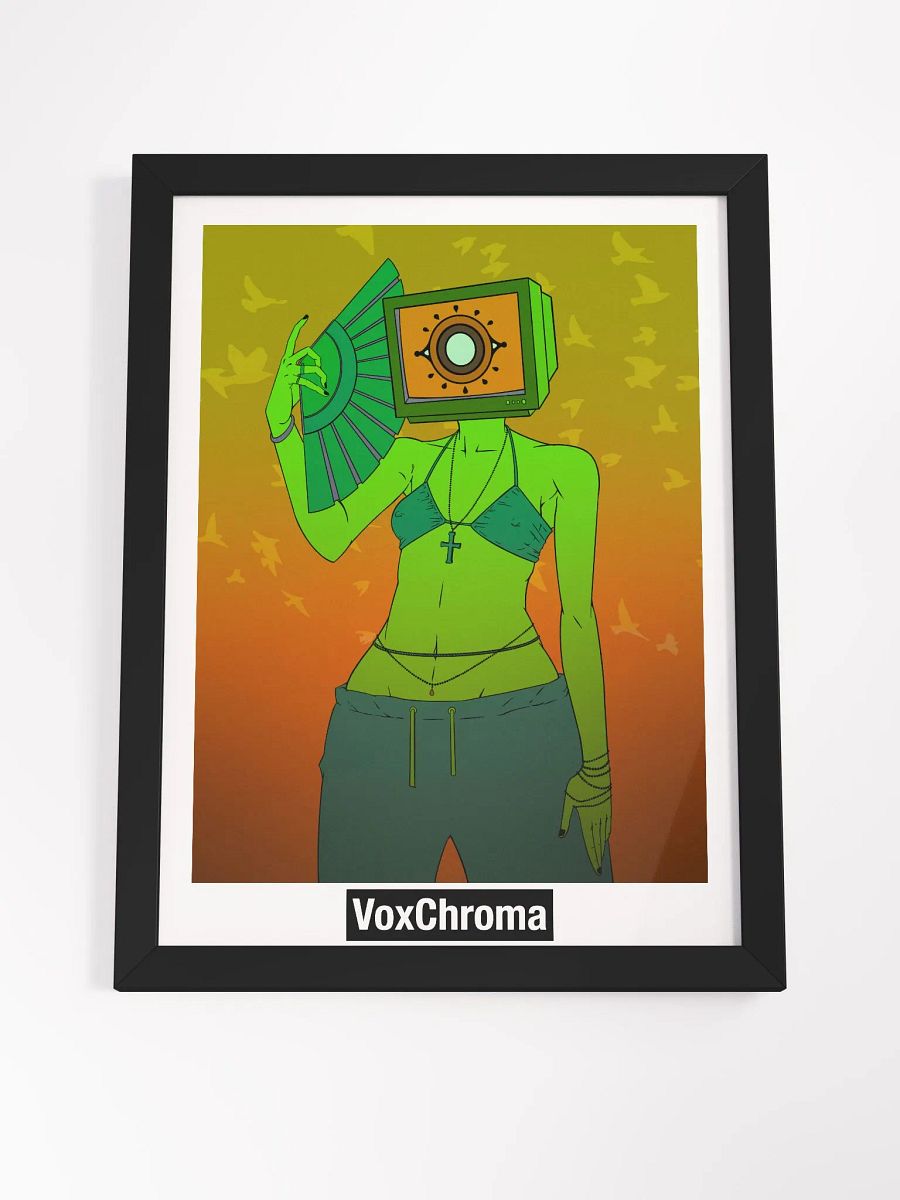 Framed Poster - Head In The Clouds (Green) product image (7)