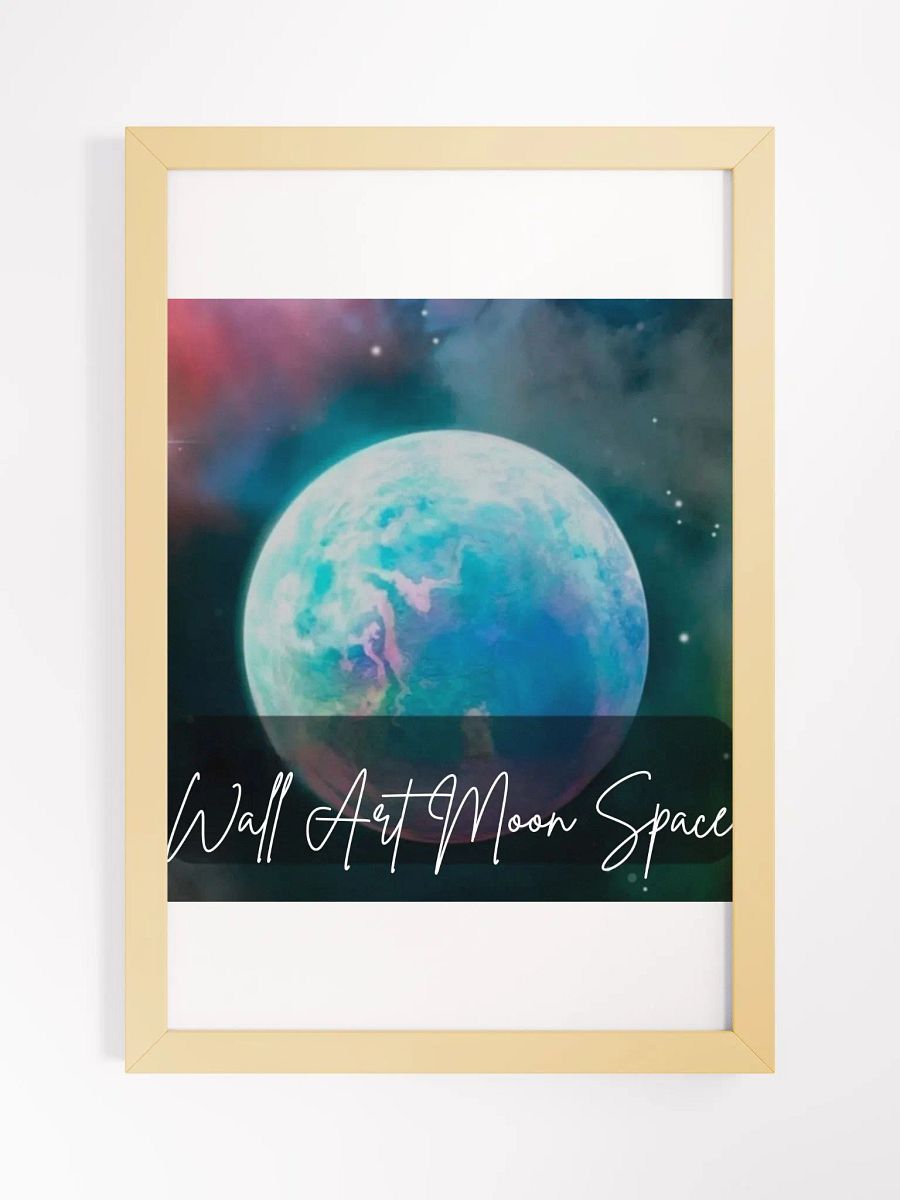 Moon View Framed High-Quality Matte Poster (in) product image (1)