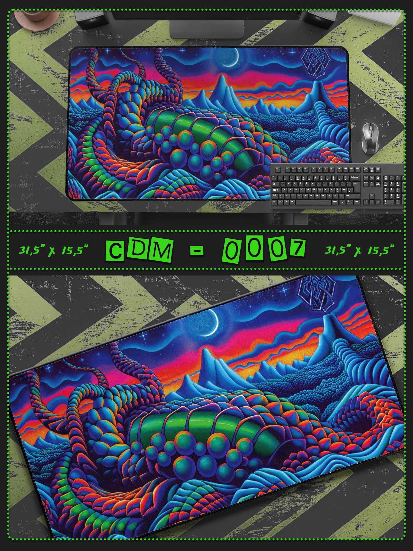 Desk Mat 15.5" x 31.5" - #CDM-0007 product image (1)