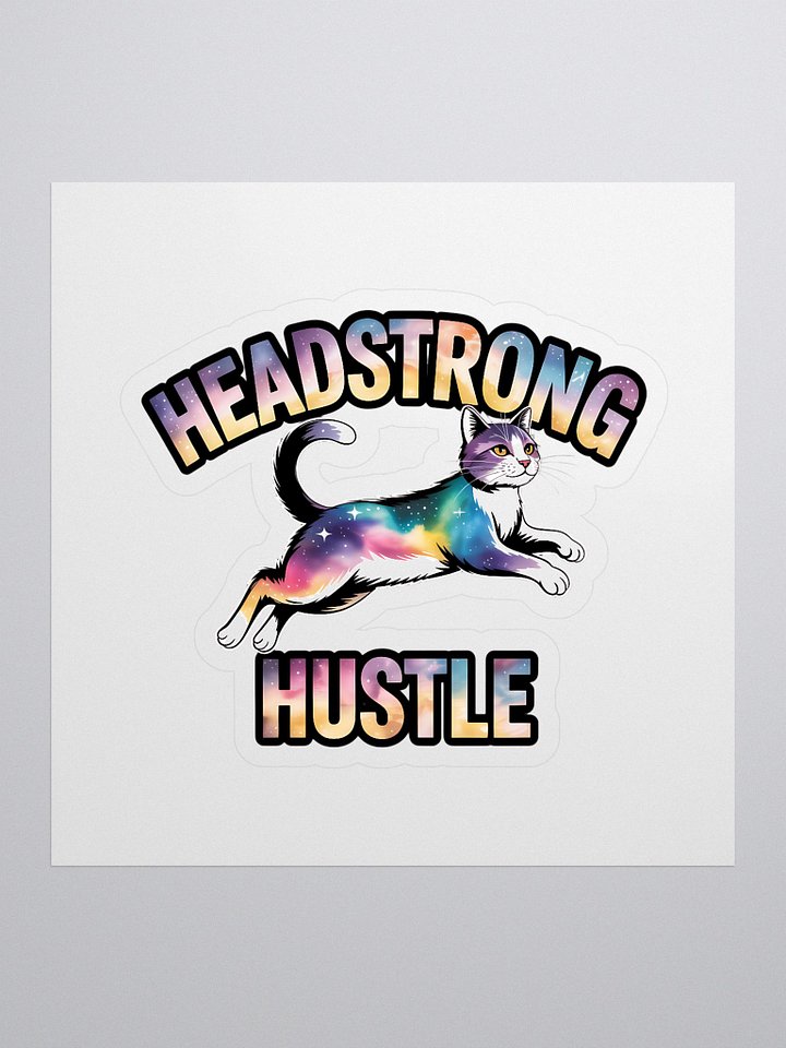 Cosmic Cat Hustle Kiss Cut Stickers product image (1)