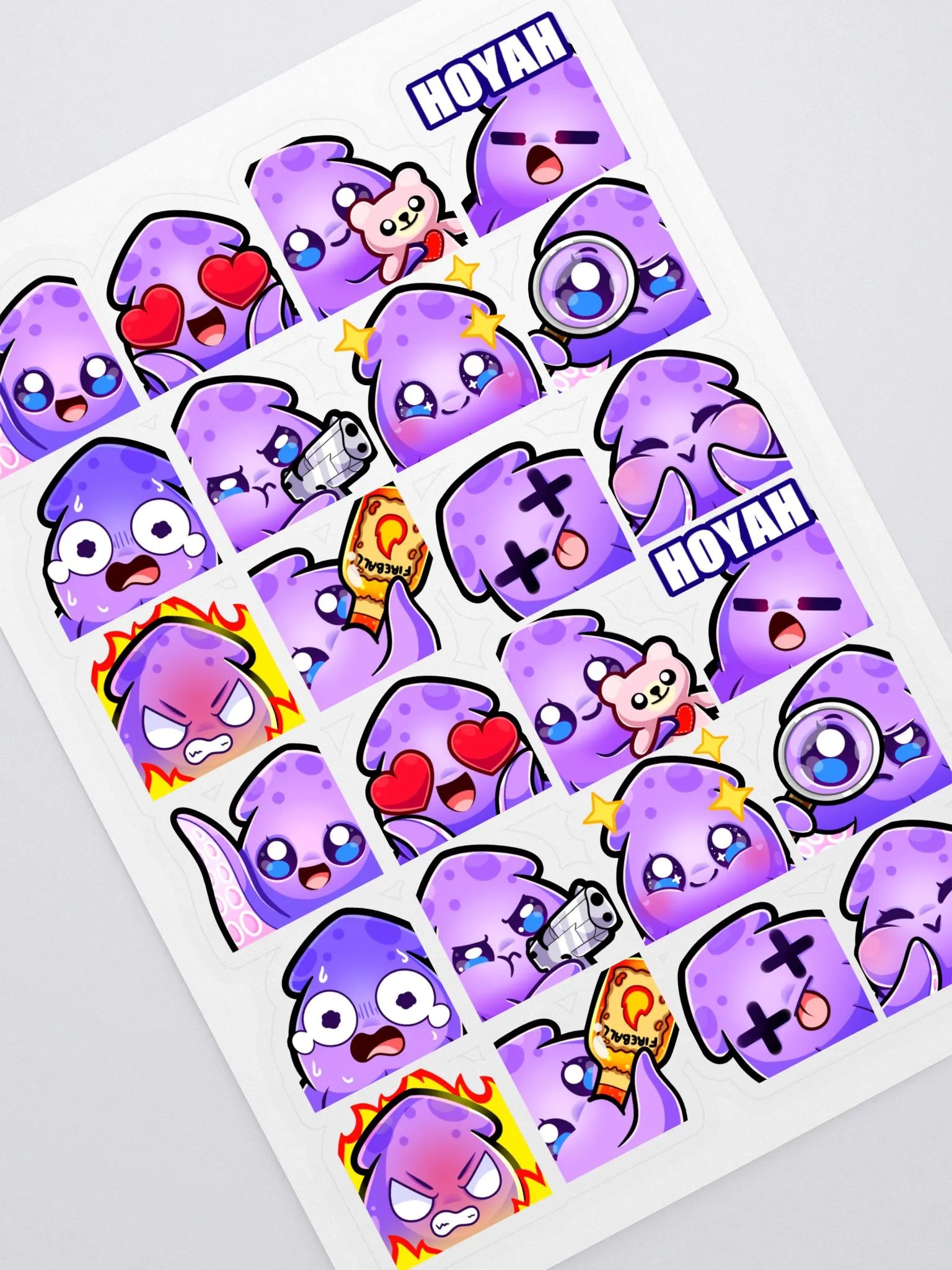 Squid Emote Sticker Set [4] product image (1)