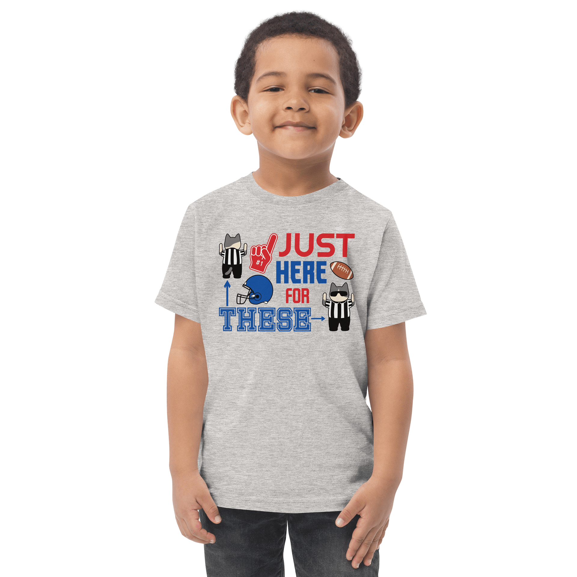 American Football Cat (JUST HERE FOR THESE - touchdown signals) - Toddler T-shirt product image (1)