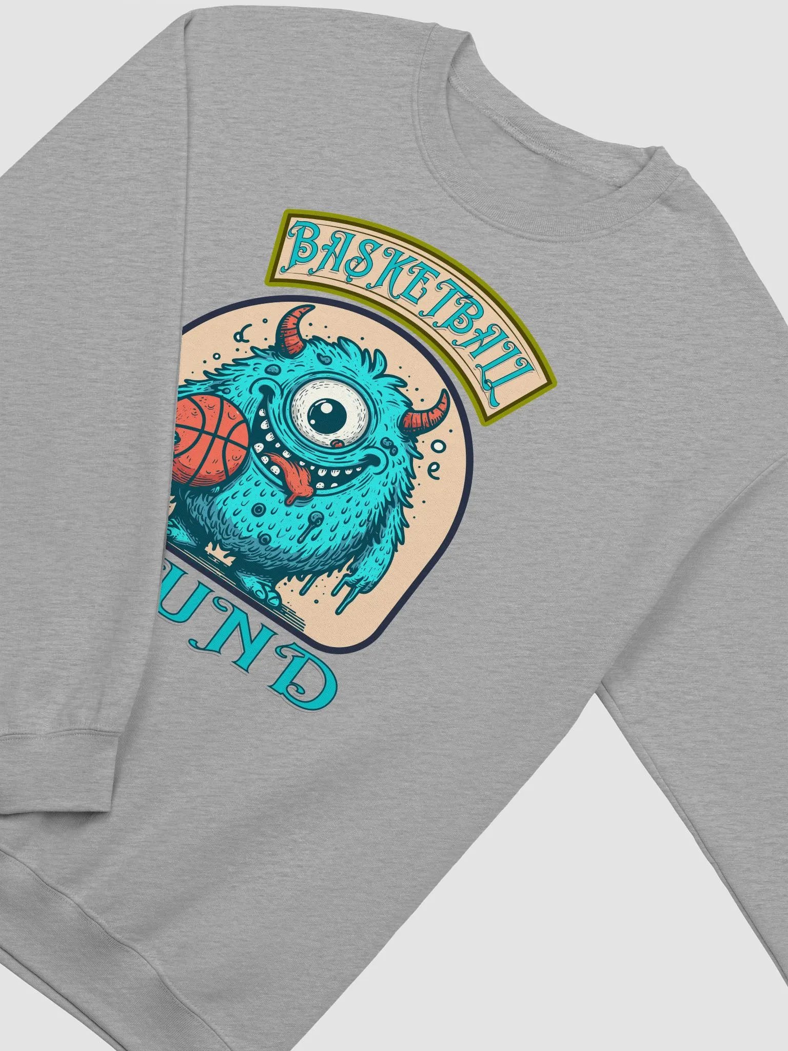 Basketball Hound Playful Monster Sweatshirt product image (2)