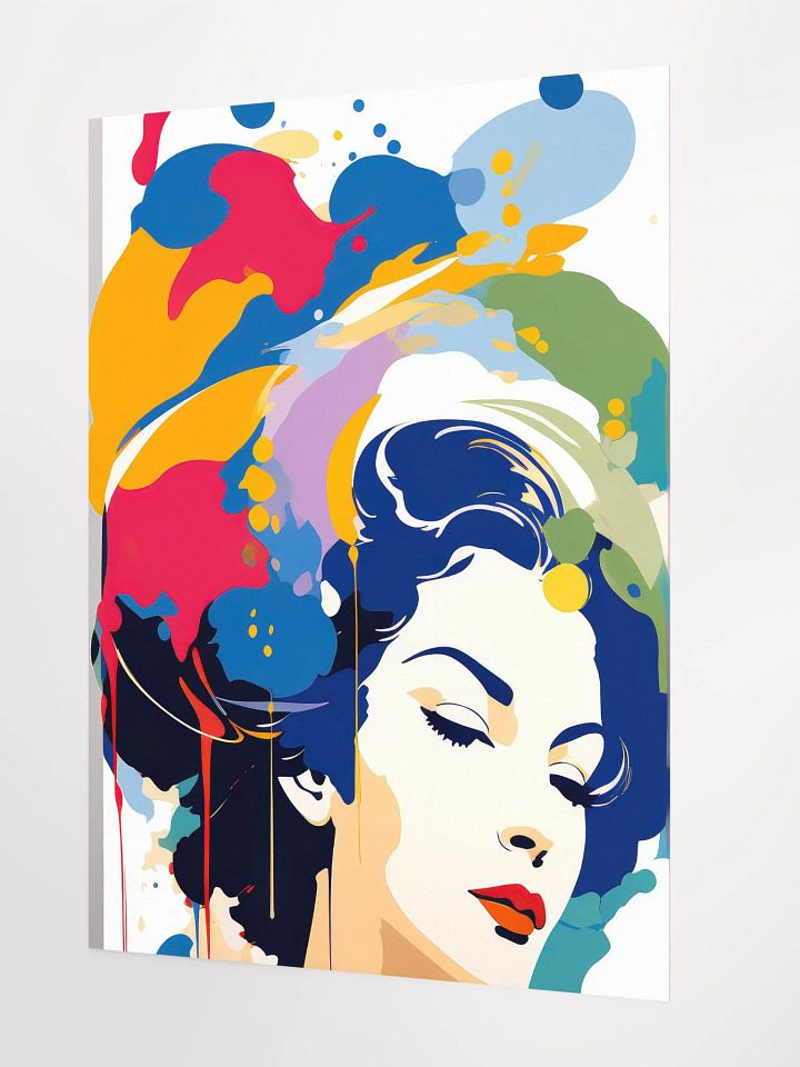 Abstract Woman v1 - Vintage Style Poster - Girly - Medium Size 18x24 Inches product image (2)