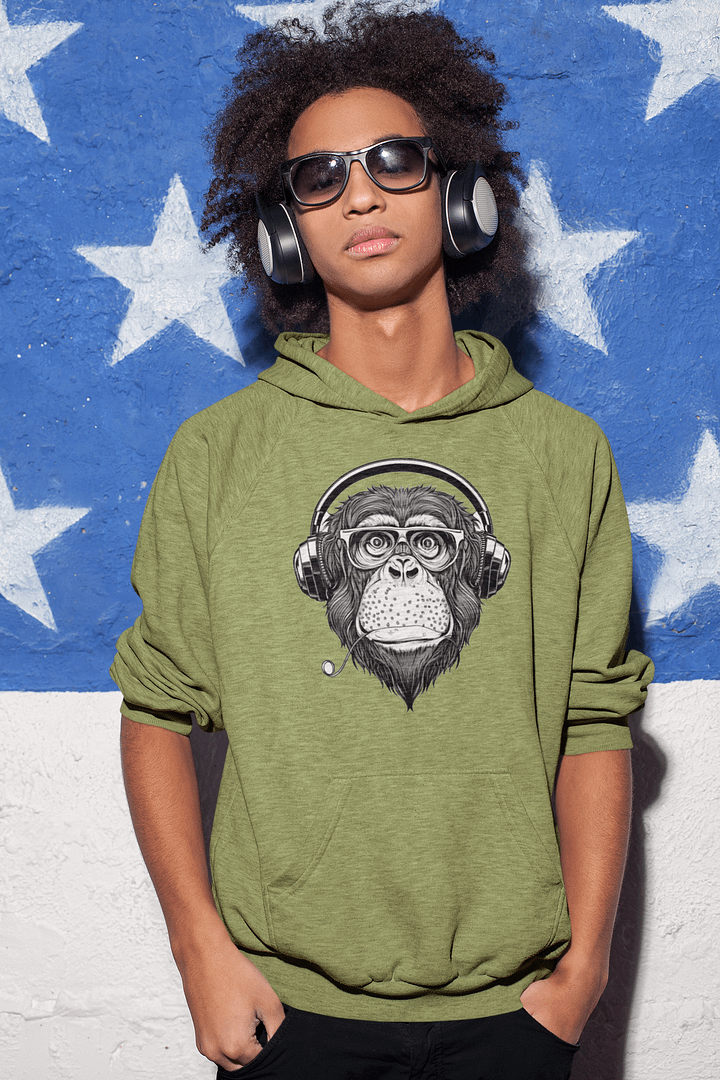 Monkey Business Hoodie (Chico Chimp) product image (1)