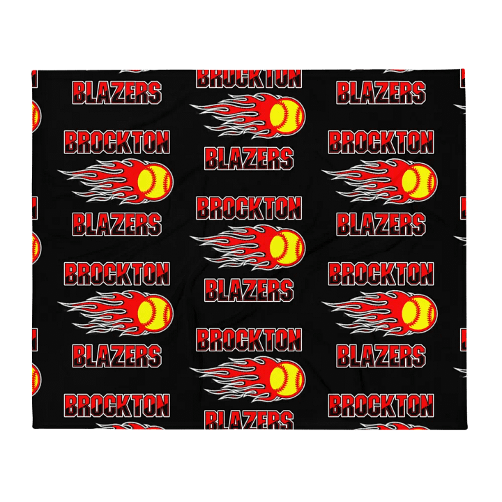 Brockton Blazers Logo Throw Blanket product image (13)
