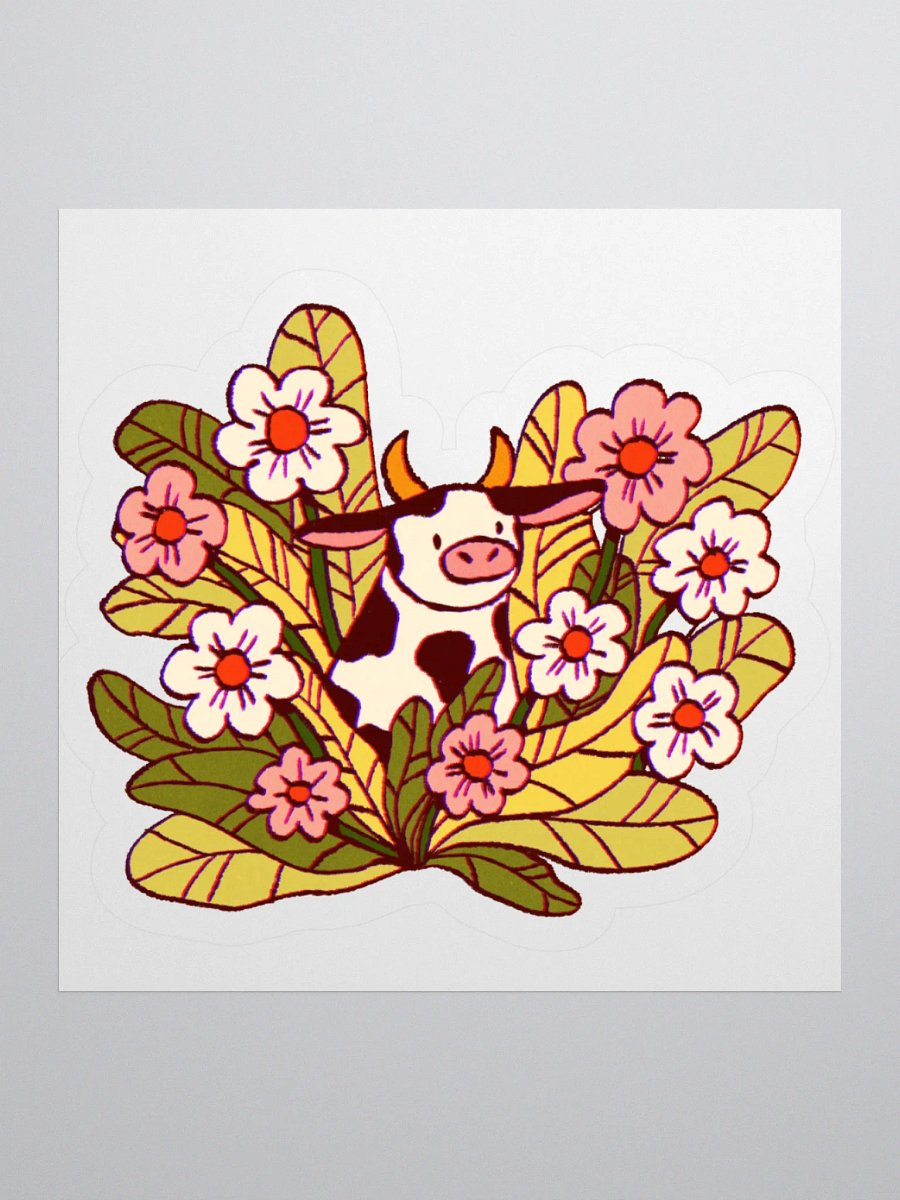 Flower Cow Sticker product image (2)