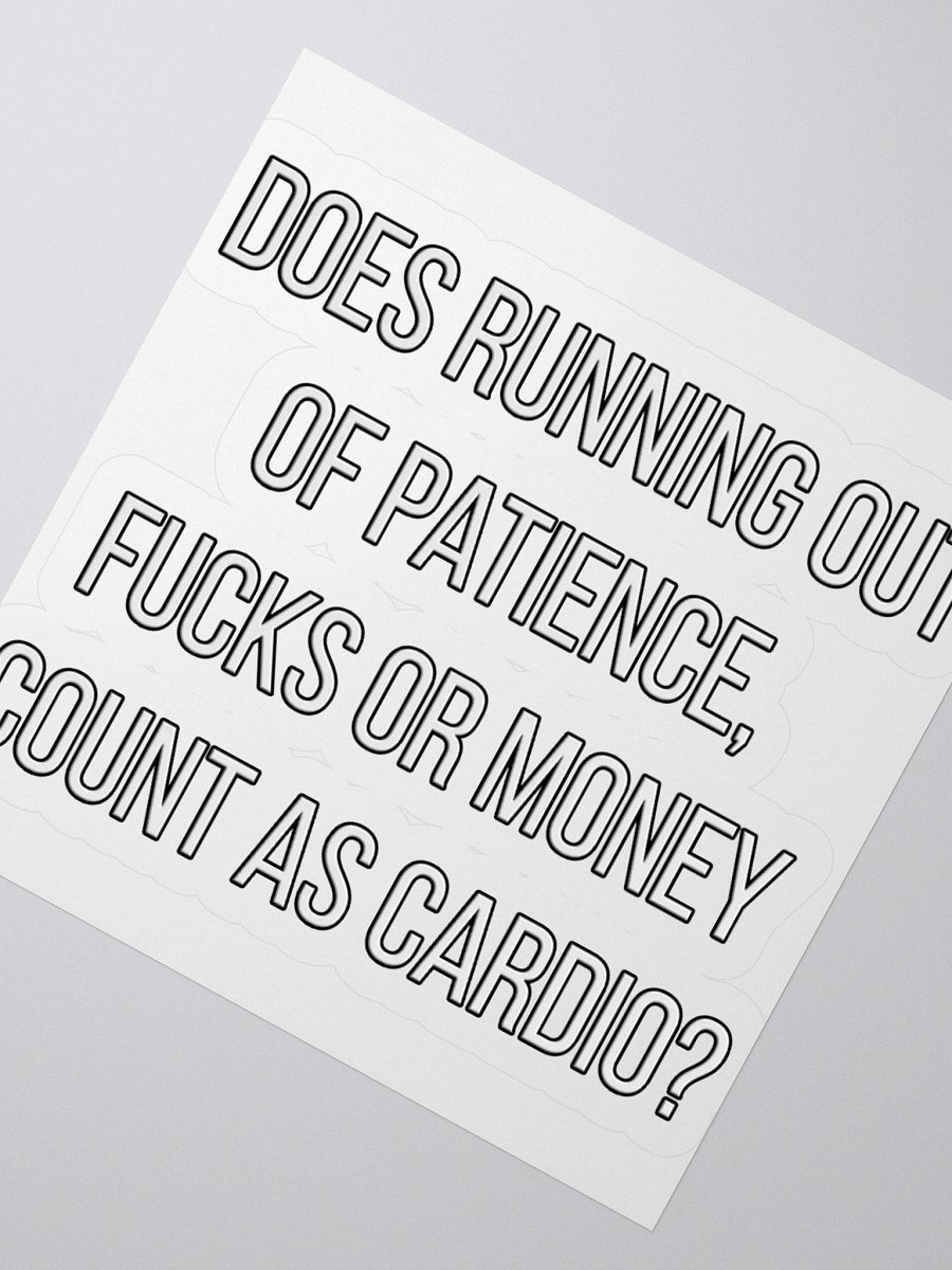 nope snark - cardio sticker product image (2)