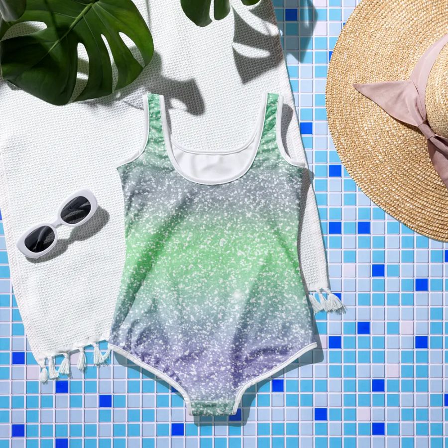 Glitter Unicorn Texture Design Youth Swimsuit (3) product image (7)