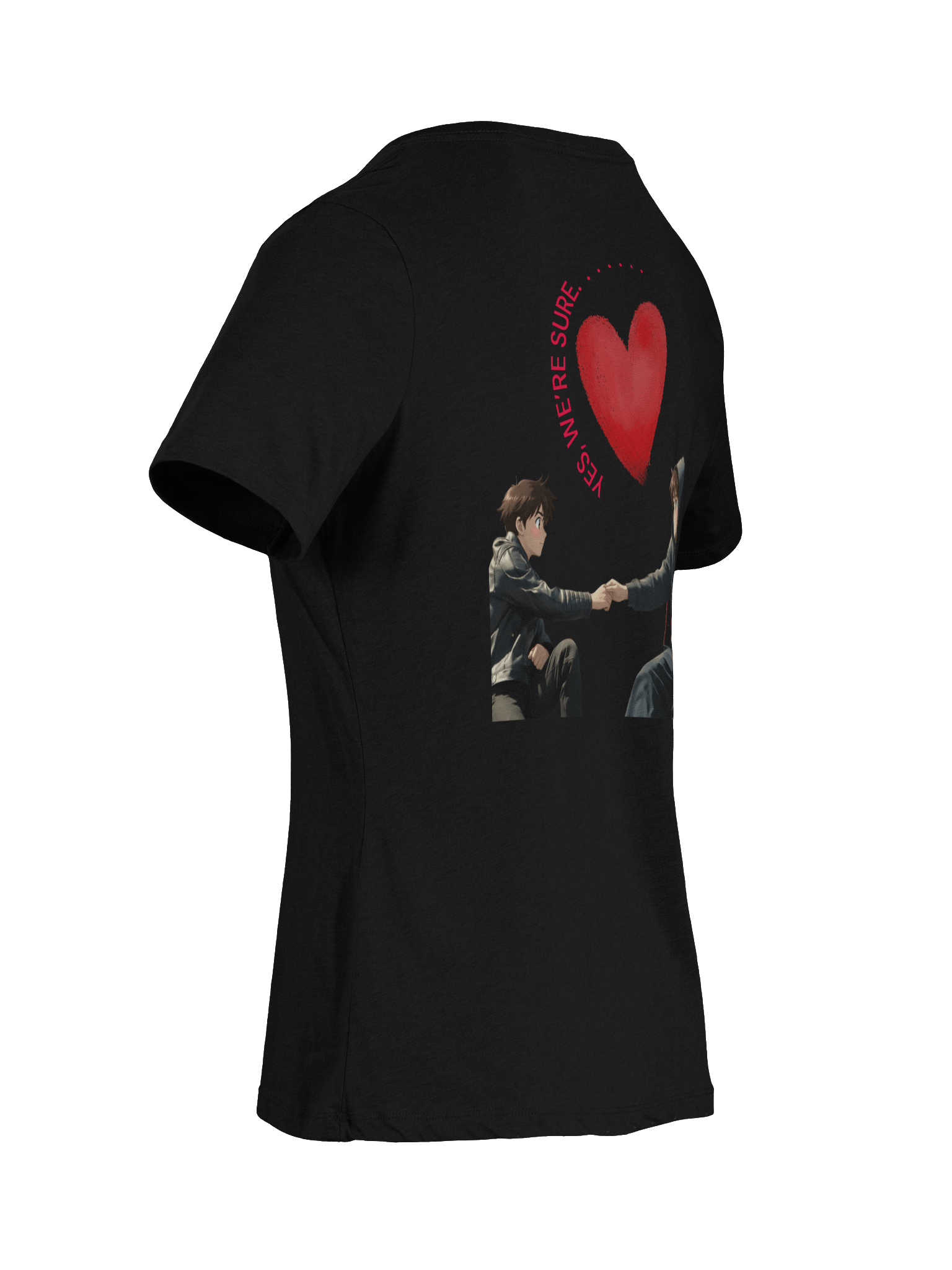 Sassy Red Distressed ARE YOU SURE V-Neck Tee product image (17)