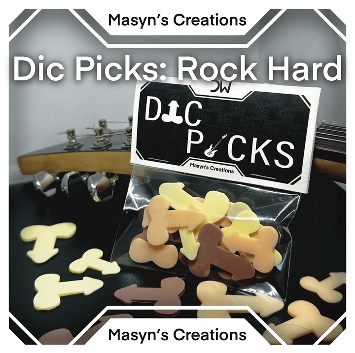 Dic Picks: Rock Hard Guitar Picks | Set of 12 - 16 - 18 product image (1)