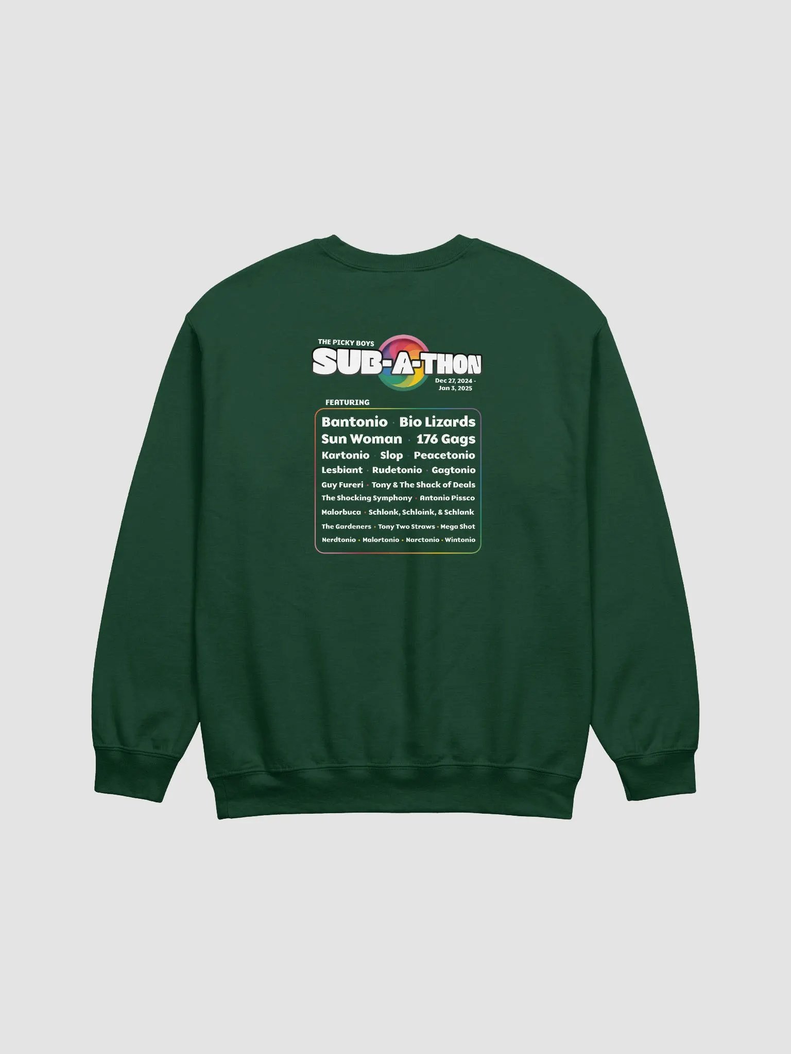 Subathon Lineup Crewneck (6 Colors) product image (5)