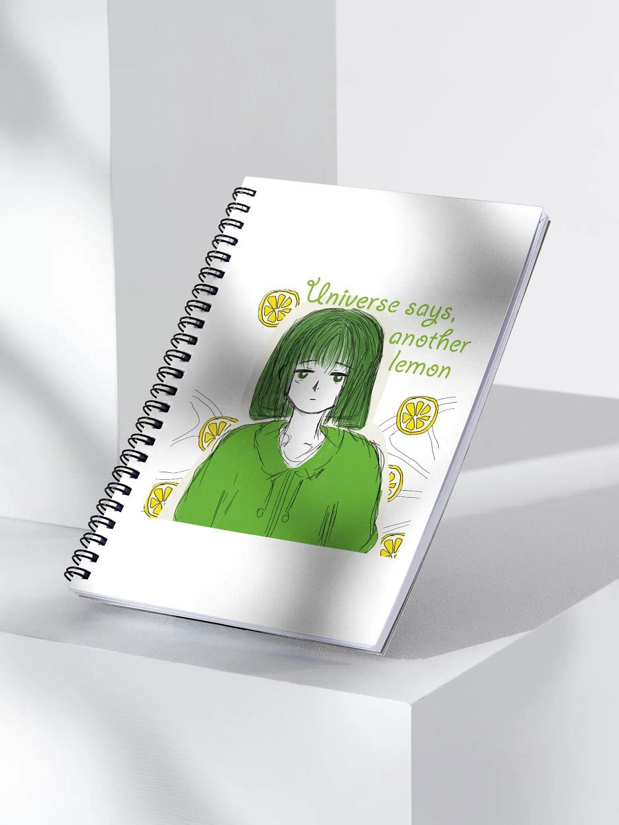 Lemon Universe Spiral Notebook product image (3)