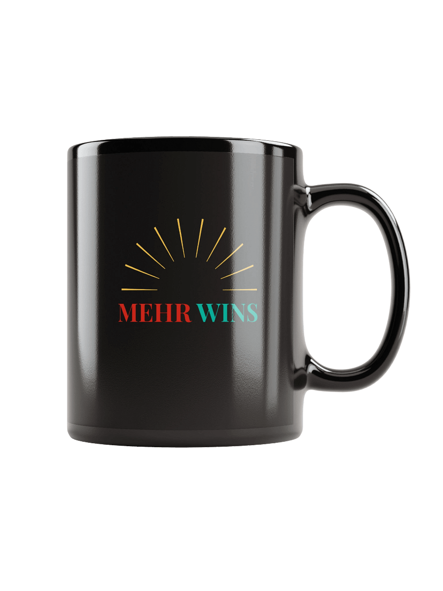 Mehr Wins - Black Mug (Style 4) product image (1)